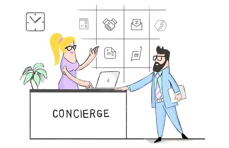 Graphic showcasing Zoho Books interface with Woggle Consulting integration.